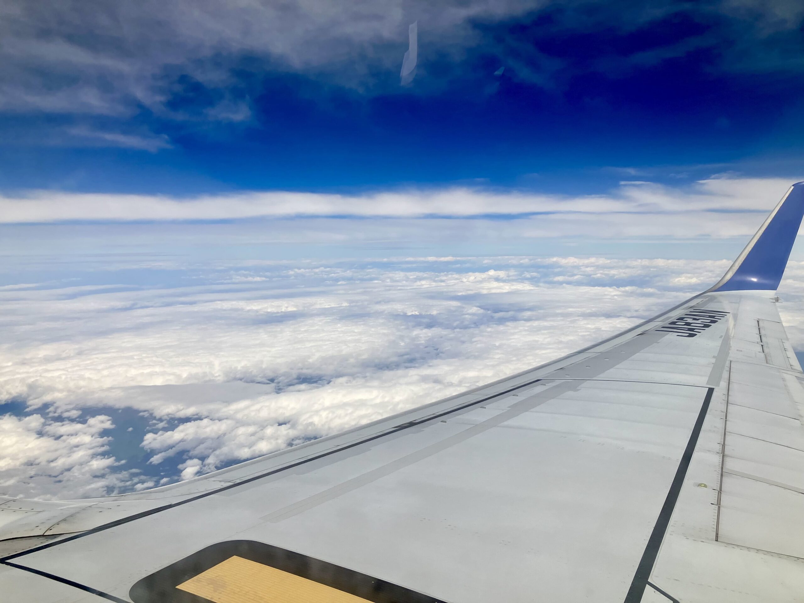 飛行機からの景色