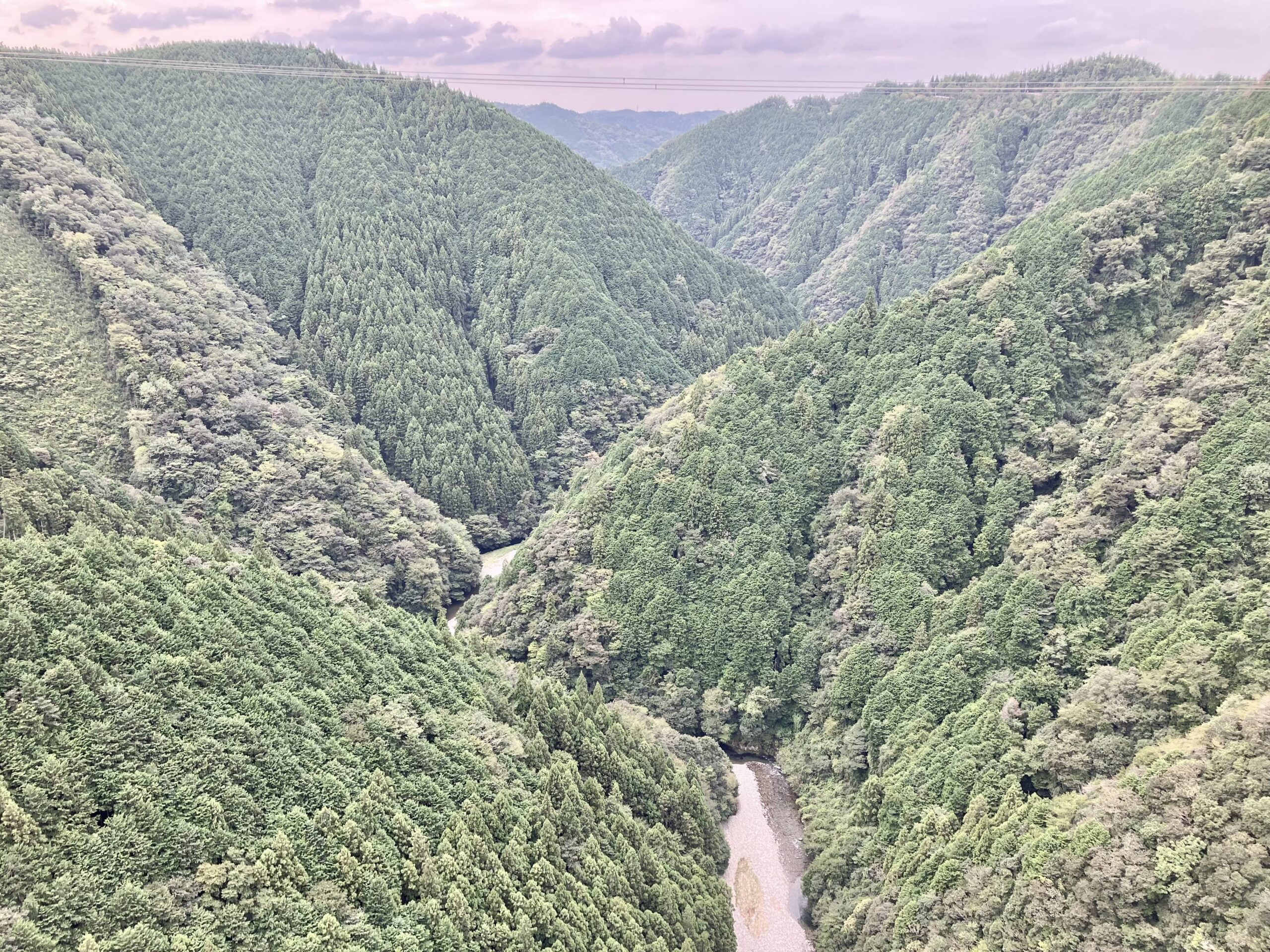 新旅足橋からの景色