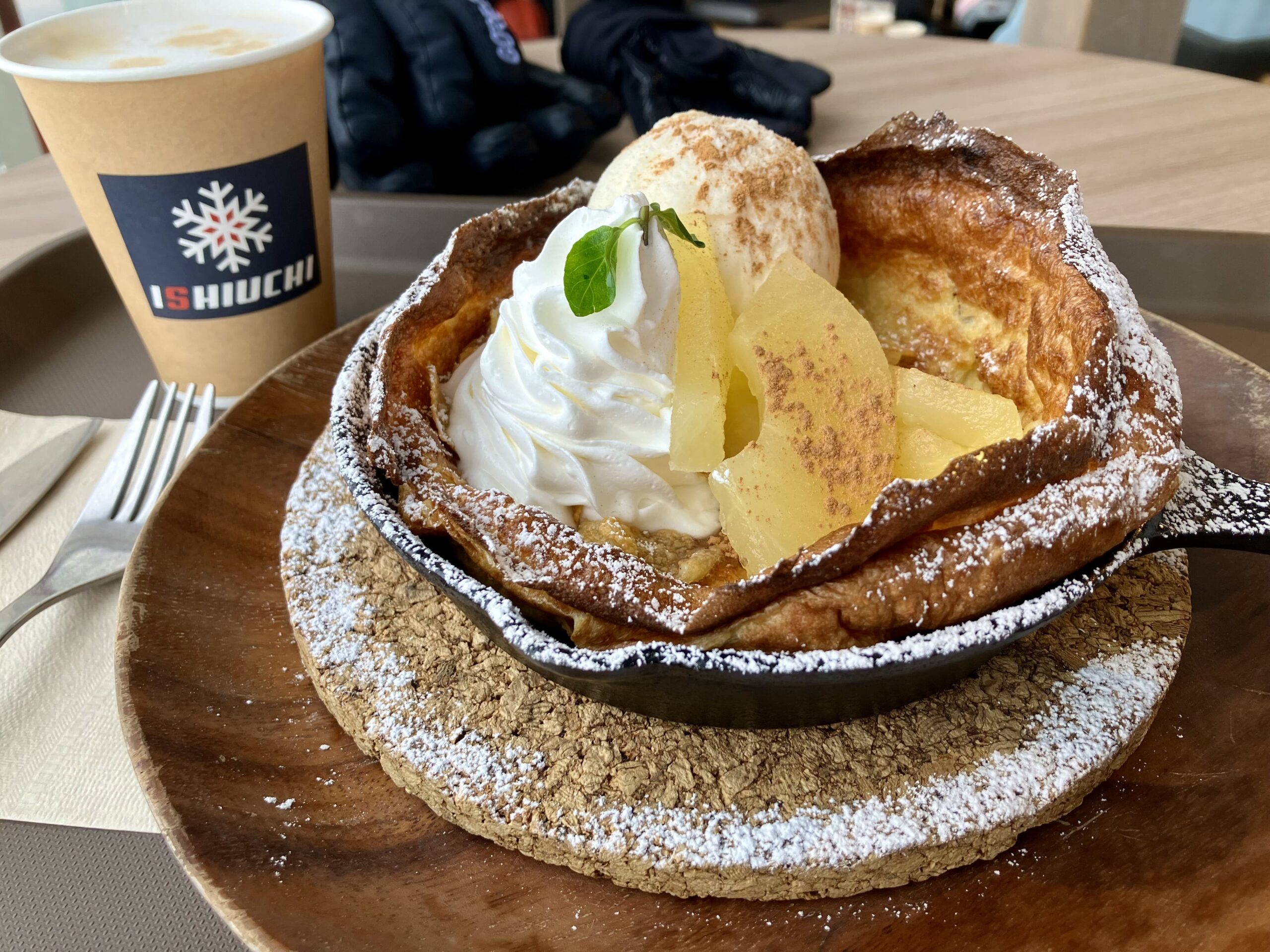 スキー場で食べたおしゃれパンケーキ