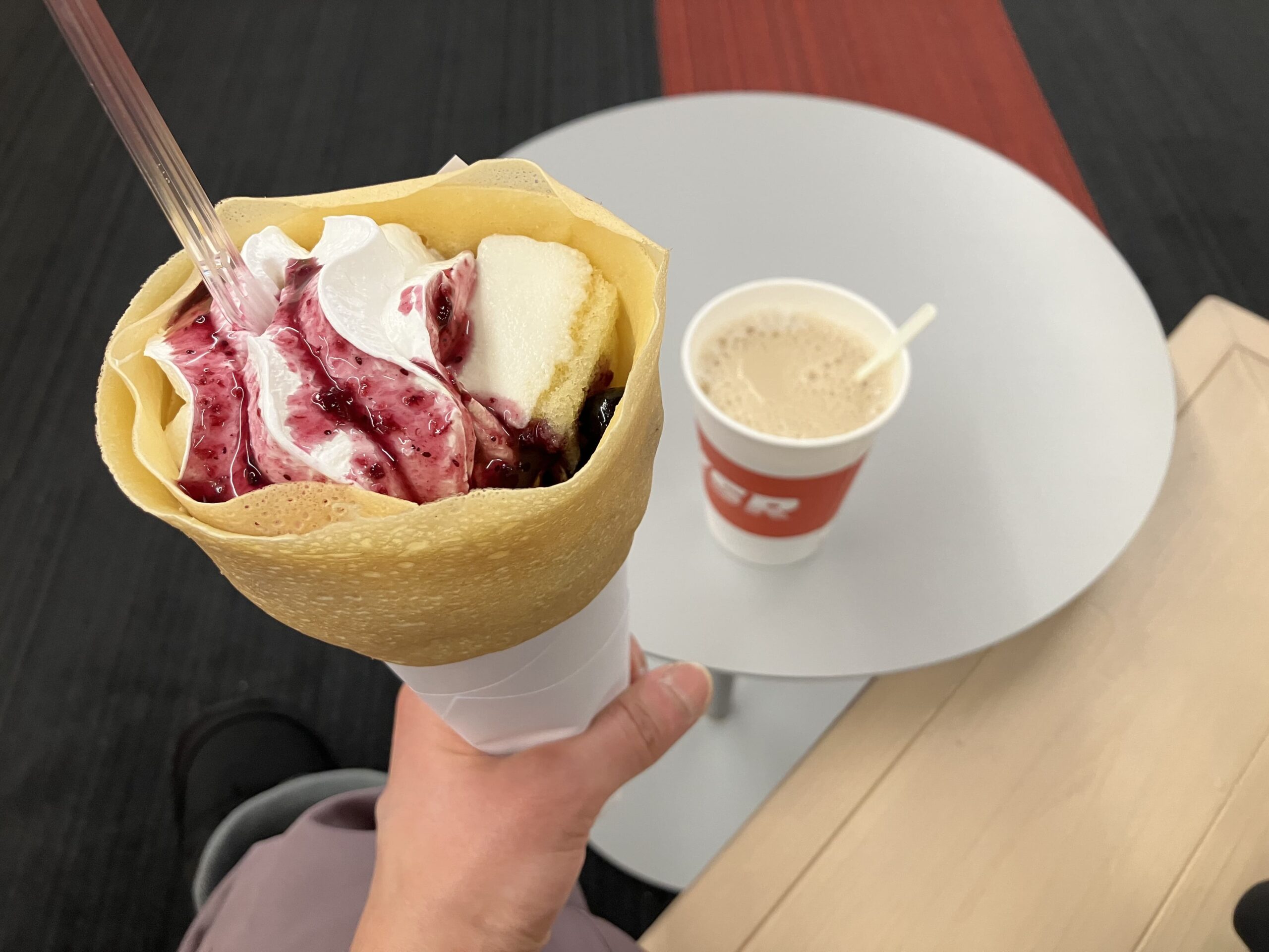 神立スノーリゾートで食べたクレープ