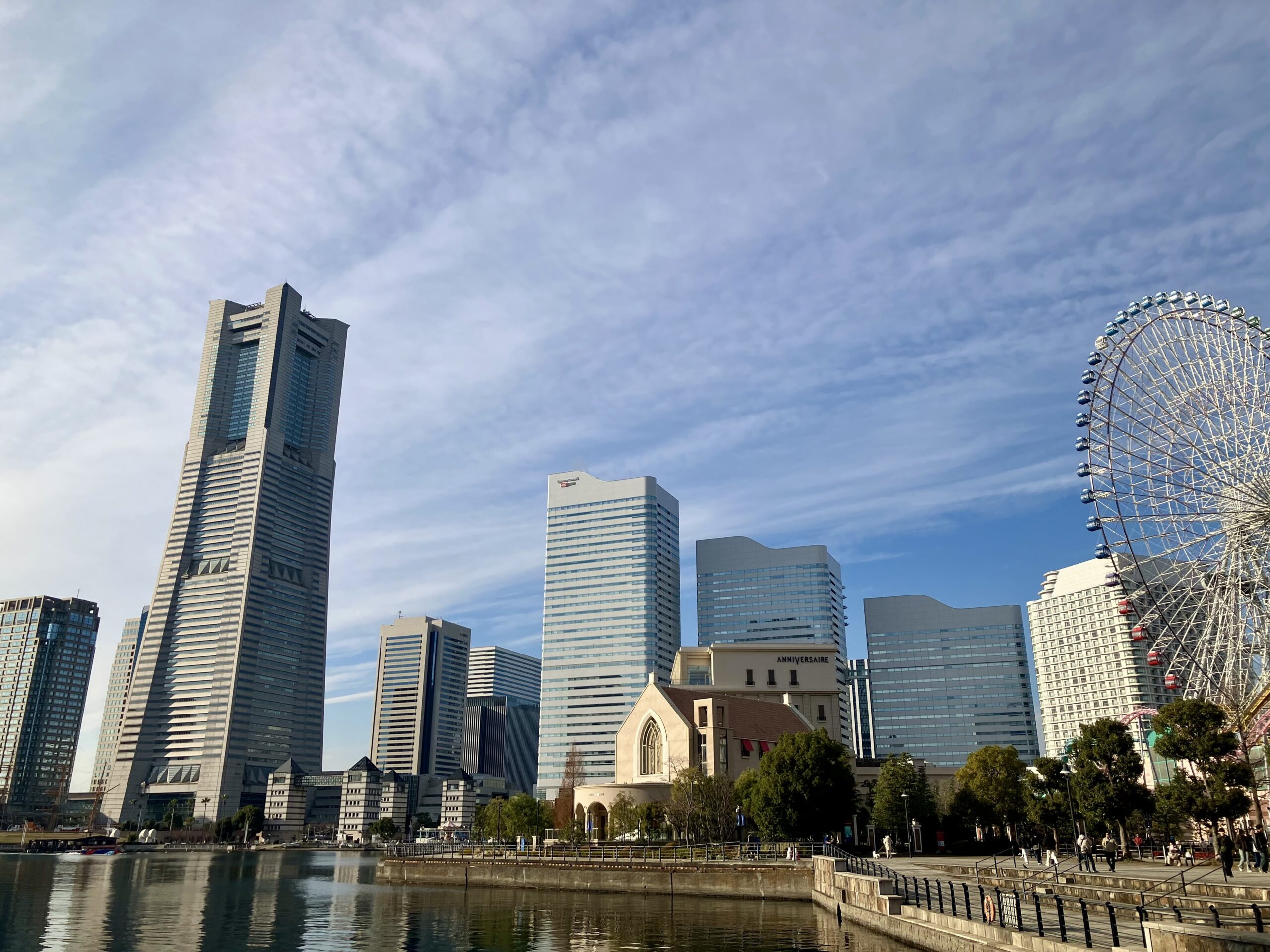 2025年大晦日に散歩したみなとみらい