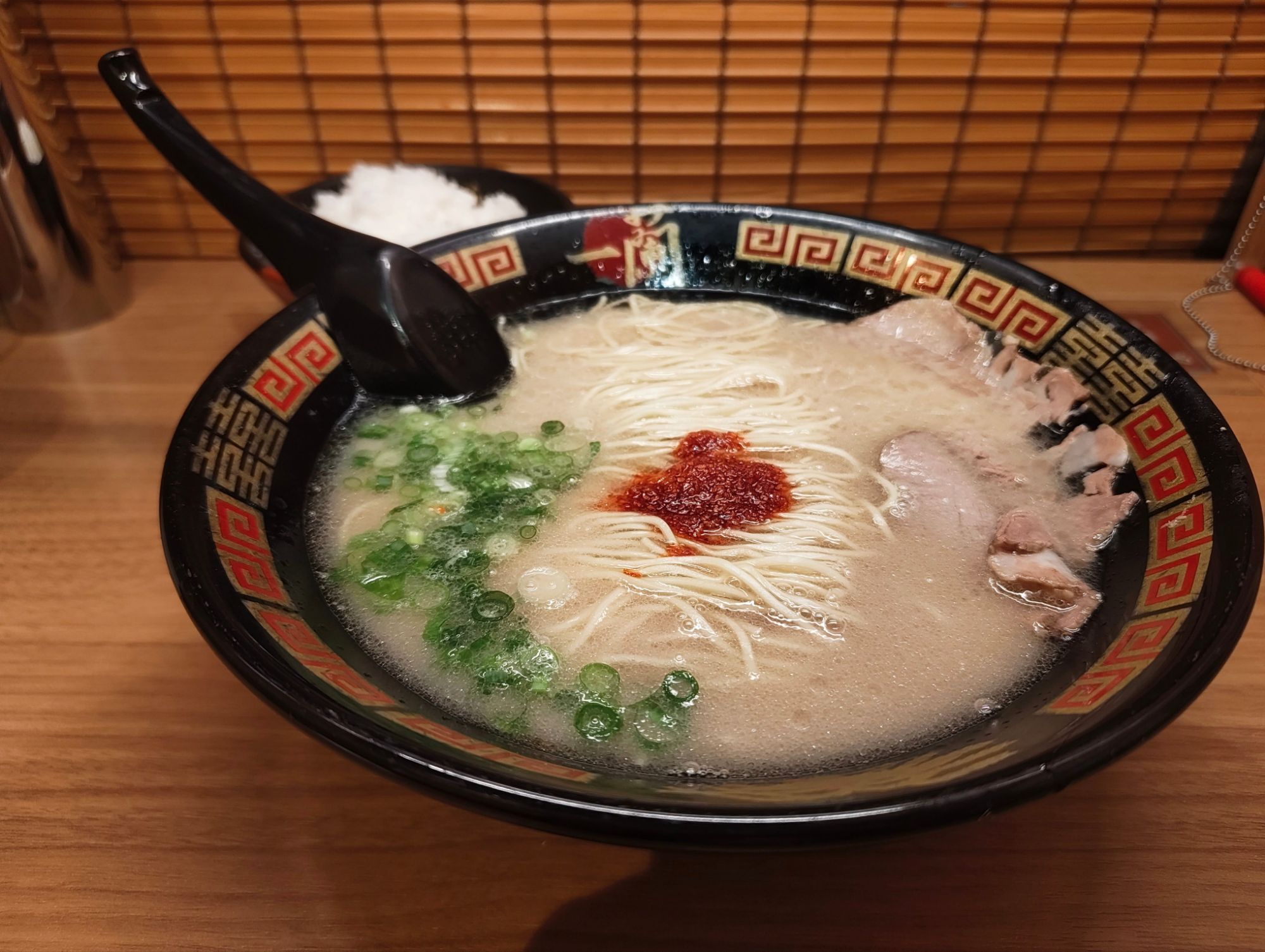一蘭のとんこつラーメン
